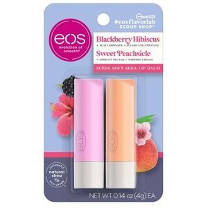 New eos Lip Balm - Blackberry Hibiscus & Sweet Peachsicle